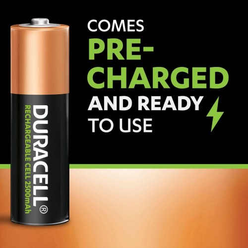 Duracell genopladelige AA batterier 1,2 V - 2500 mAh (2 stk.)