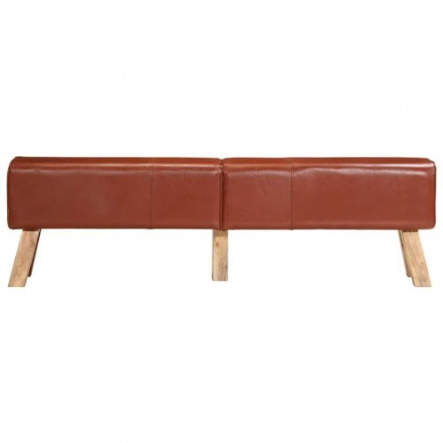 Gymnastikbuk 160 cm ægte skind brun