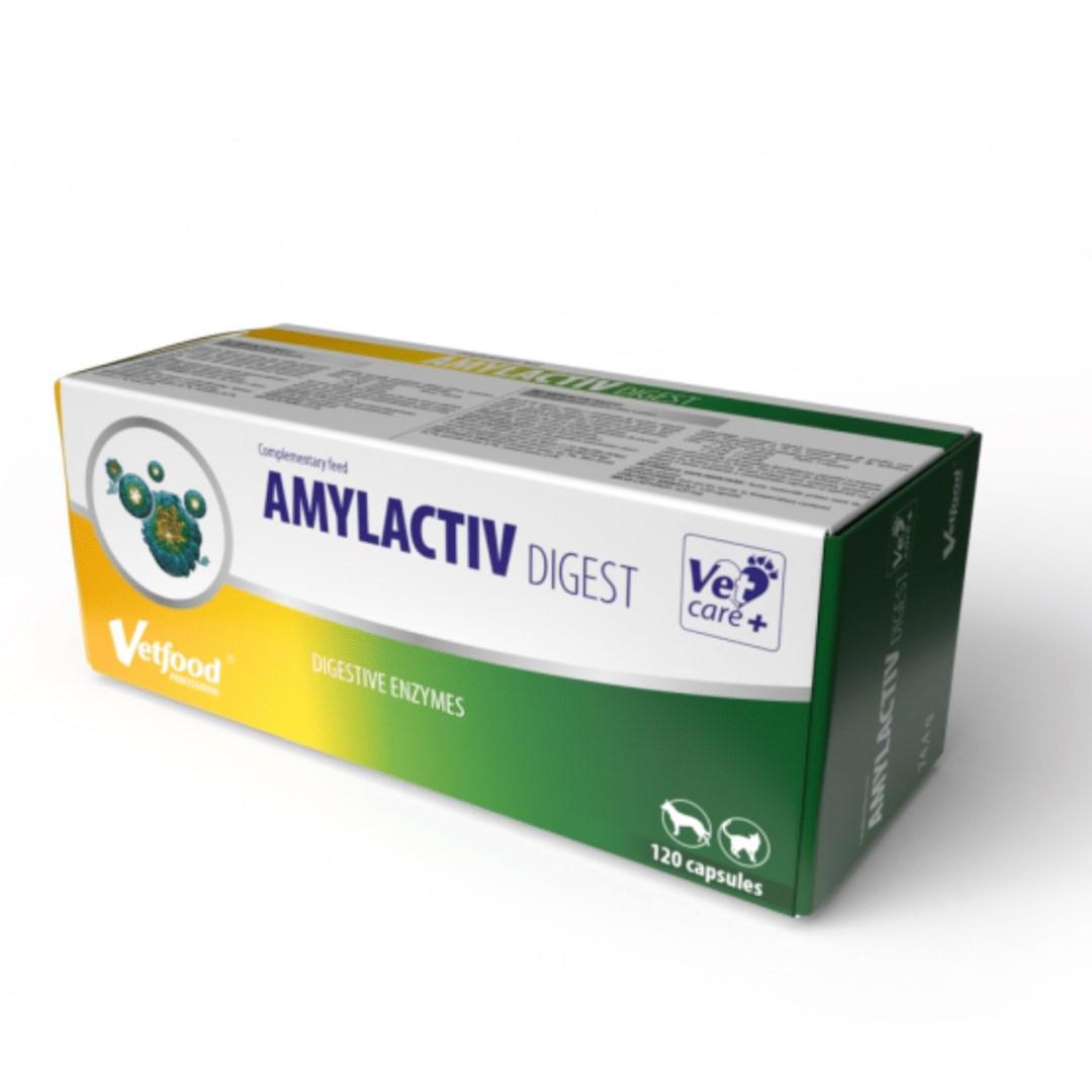 Vetfood Amylactiv Digest â kosttilskud til hunde og katte, 120 kapsler