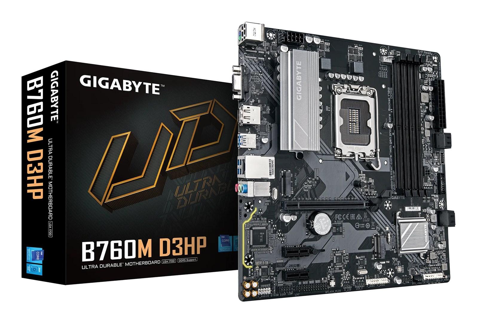 Gigabyte B760M D3HP micro ATX bundkort – LGA 1700, DDR5 billede