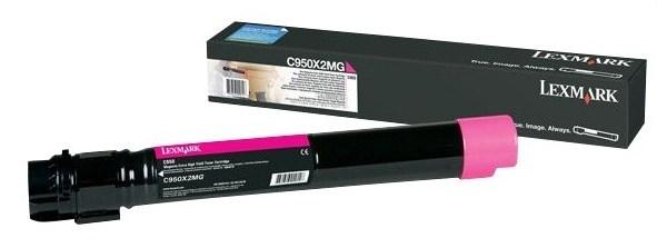 Lexmark C950X2MG toner - original magenta, 1 stk. billede