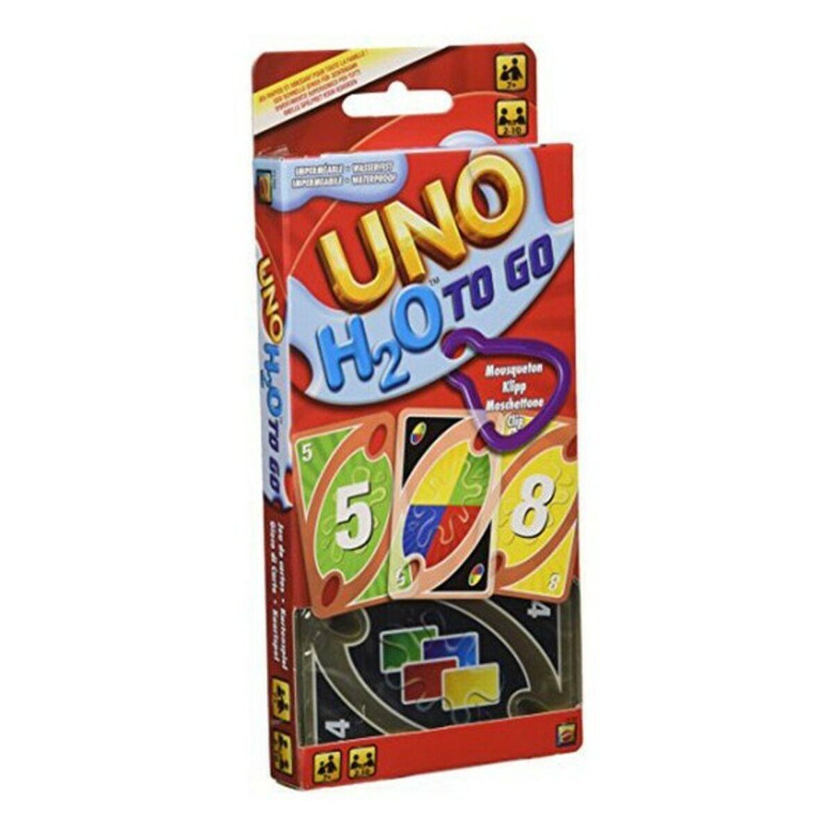 Mattel UNO H2O To Go - rejsevenligt kortspil billede