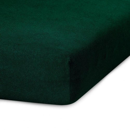 Frotté kuvertlagen RESTILO Ruby - flaskegrøn 140-160x200 cm