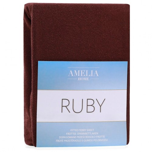Faconlagen RESTILO RUBY frotté 140-160x200 cm - brun