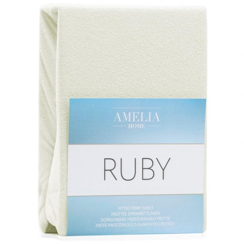 Frotté spændelagen RESTILO Ruby - creme, 140-160x200 cm