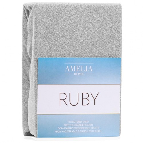Spændelagen RESTILO Ruby frotté - grå 160-180x200 cm