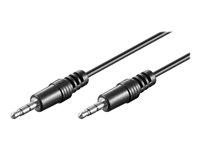Goobay AUX lydkabel 3,5 mm han‑til‑han – 1,5 m, sort billede