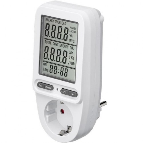 Goobay PRO digital energimåler 16 A 230 V – LCD display