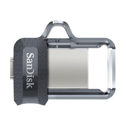 SanDisk Ultra Dual 64 GB USB 3.0 / micro USB – Sort/Sølv