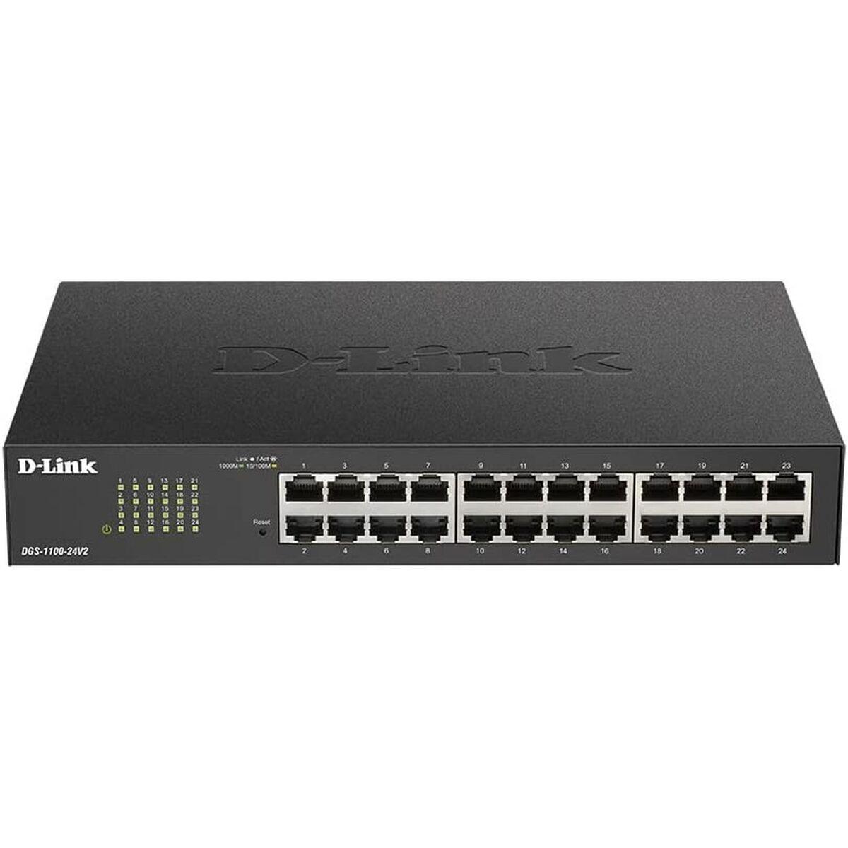 D-Link DGS-1100-24V2/E - 24-port gigabit switch (1U, webadministration)