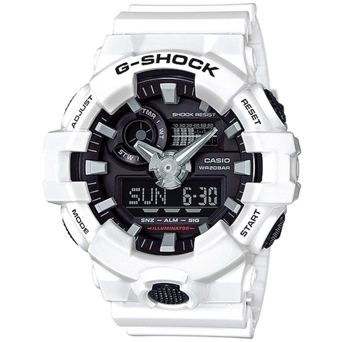 Casio G-Shock GA-700-7ADR herreur - sort/hvid, Ø 53 mm