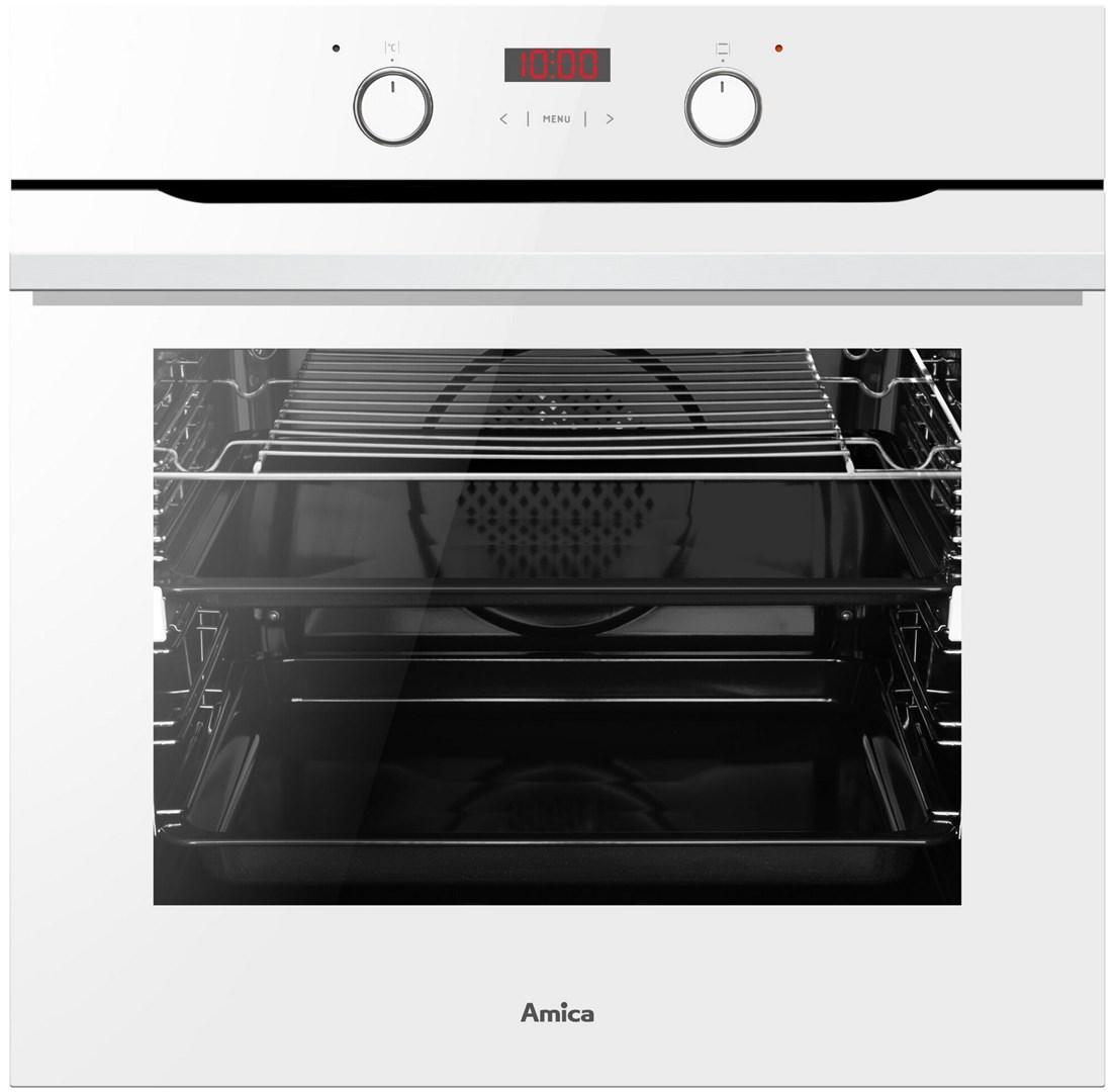 Amica ED3765171W indbygningsovn - hvid, 77 l, LED-display