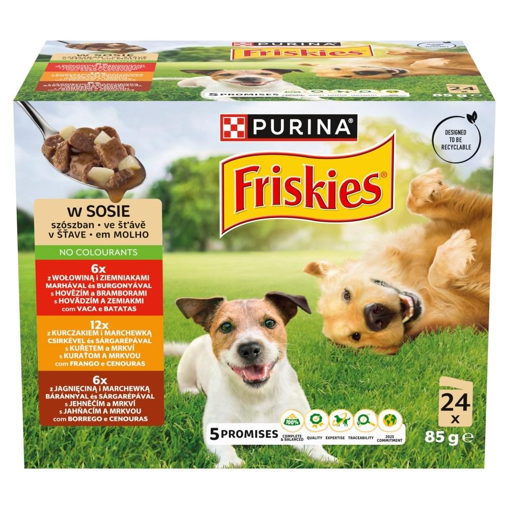Purina Friskies vÃ¥dfoder i sauce til hund â 24 x 85 g
