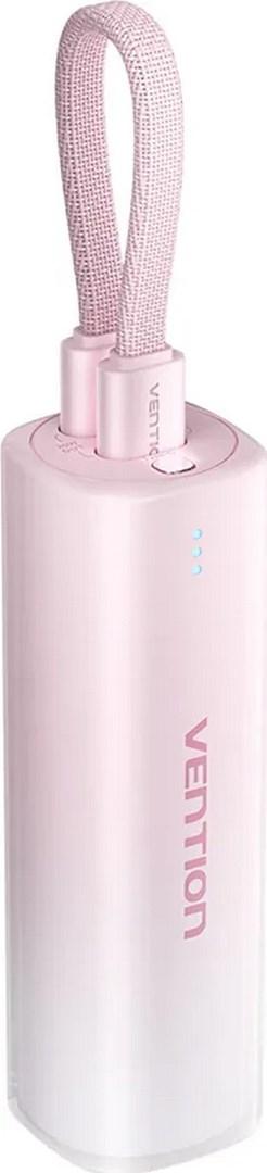 Vention powerbank 20W USB‑C/Lightning 5.000 mAh - Pink billede