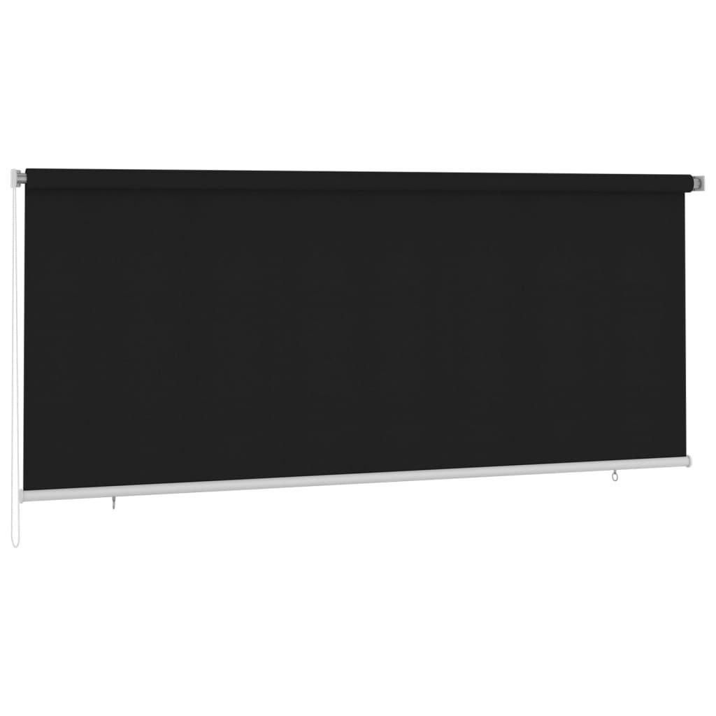 Udendørs rullegardin 350x140 cm sort