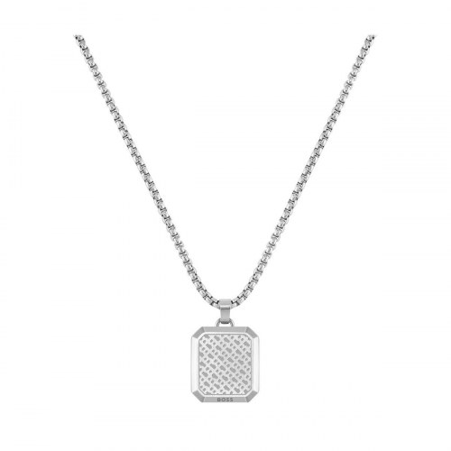 Hugo Boss halskæde til mænd 1580545 - sølvfarvet rustfrit stål