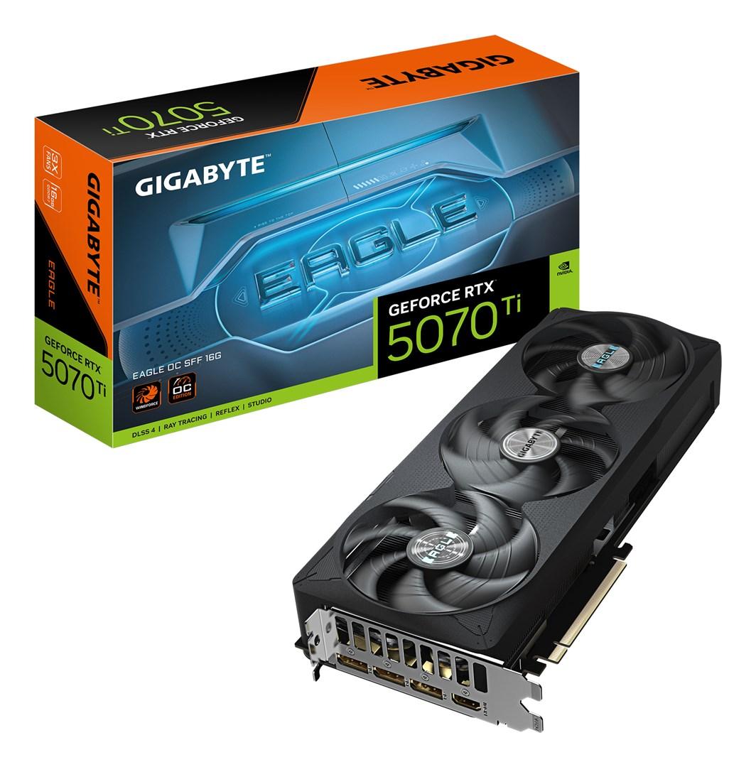 Gigabyte GeForce RTX 5070 Ti EAGLE OC SFF 16G grafikkort - 16 GB GDDR7, PCIe 5.0 billede