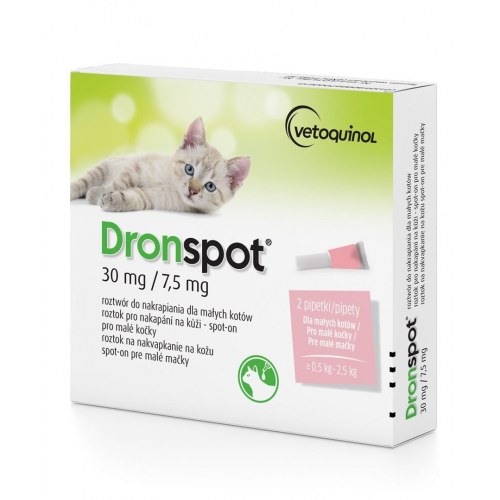Vetoquinol Dronspot – ormekur dråber til kat 0,5–2,5 kg