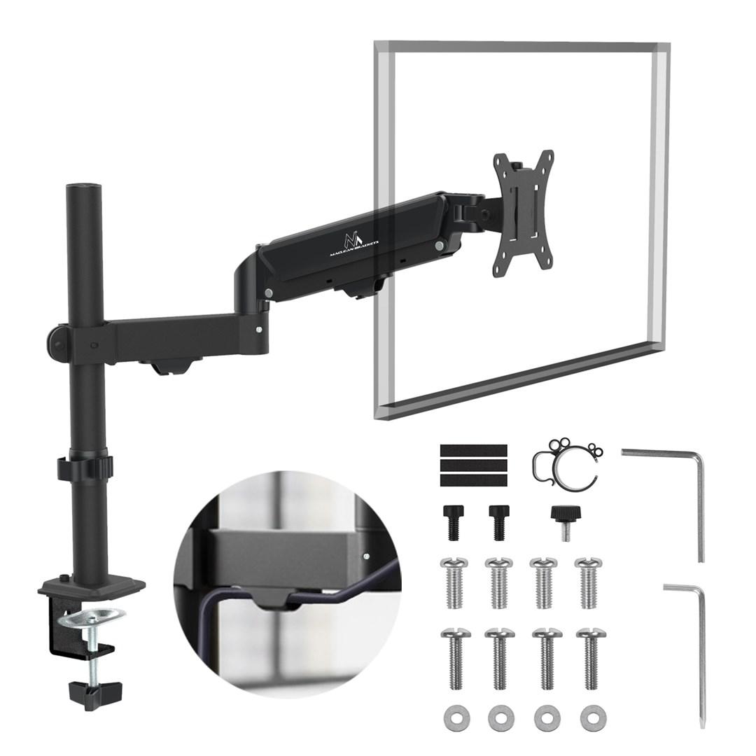 Maclean MC-135 skÃ¦rmholder med gasfjeder 17"â32" â sort