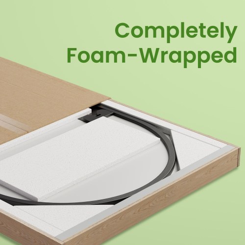 Gulvspejl fuld længde 160 × 50 cm buet spejl med stander, hærdet glas, aluminiumsramme, Ink Black