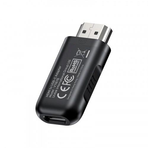 UNITEK HDMI til USB‑C adapter 4K 60 Hz - sort