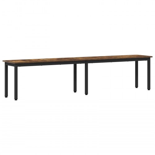 Bænk Røget Eg 200 x 35 x 45 cm Konstrueret træ