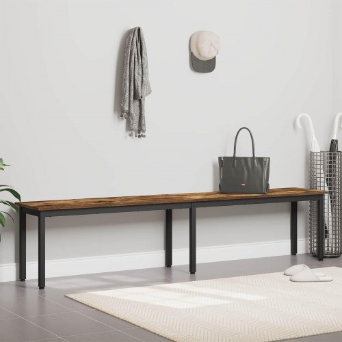 Bænk Røget Eg 200 x 35 x 45 cm Konstrueret træ