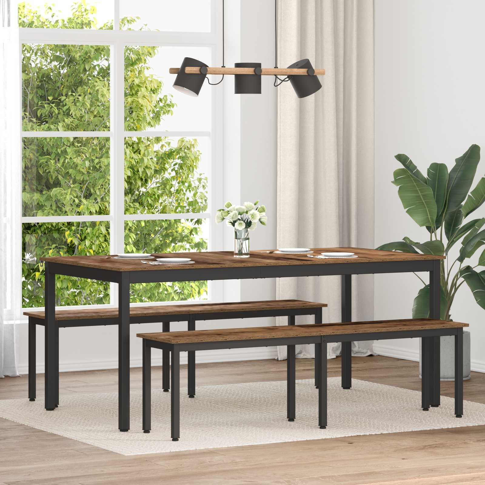 bænk Gammelt træ 160 x 35 x 45 cm Konstrueret træ