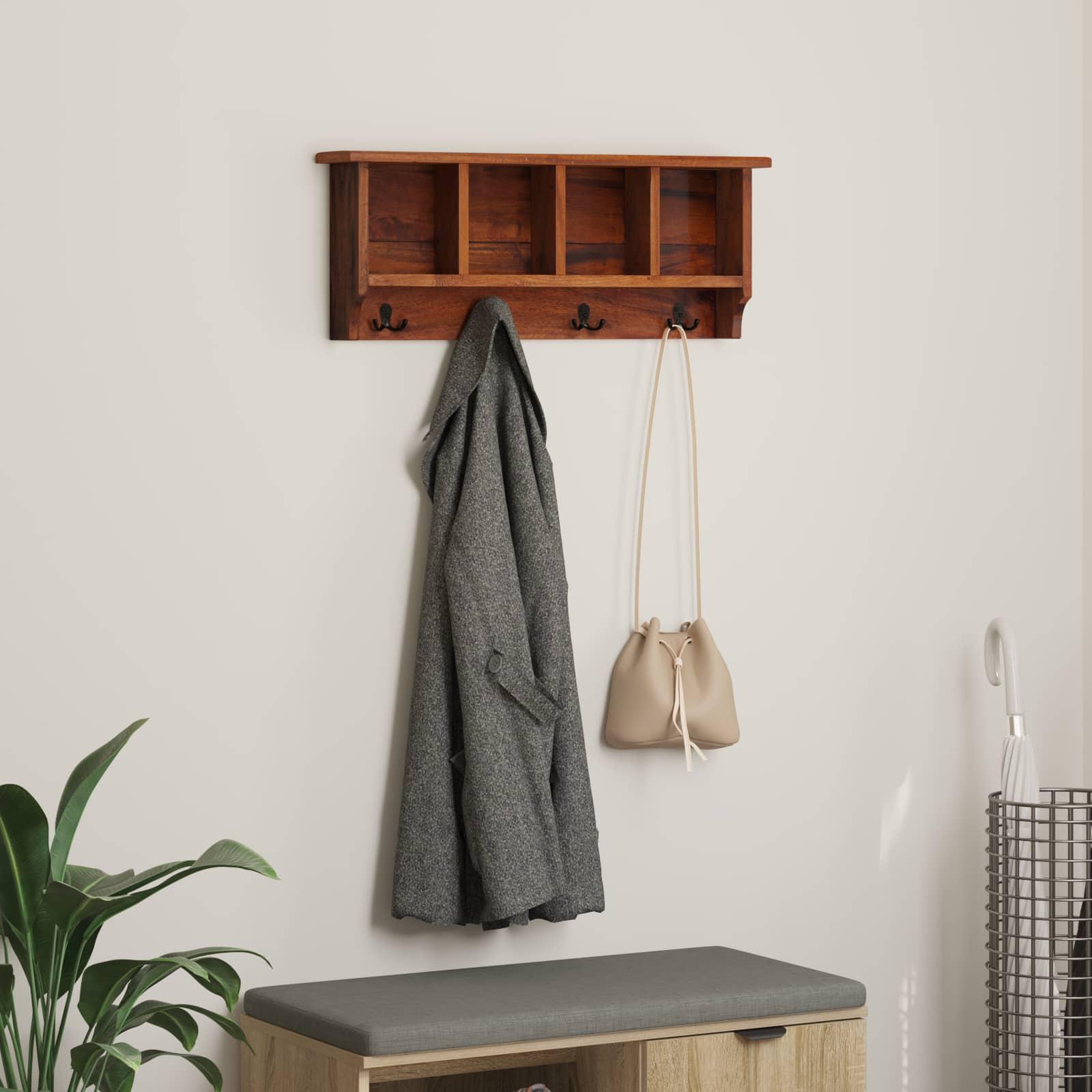 Bøjle Brun 70 x 11 x 27 cm Massiv Mahogni