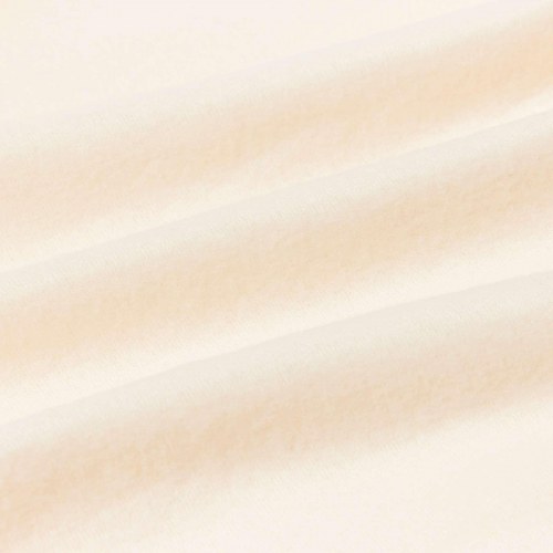 Throw tæppe Creme 170 x 130 cm Fleece