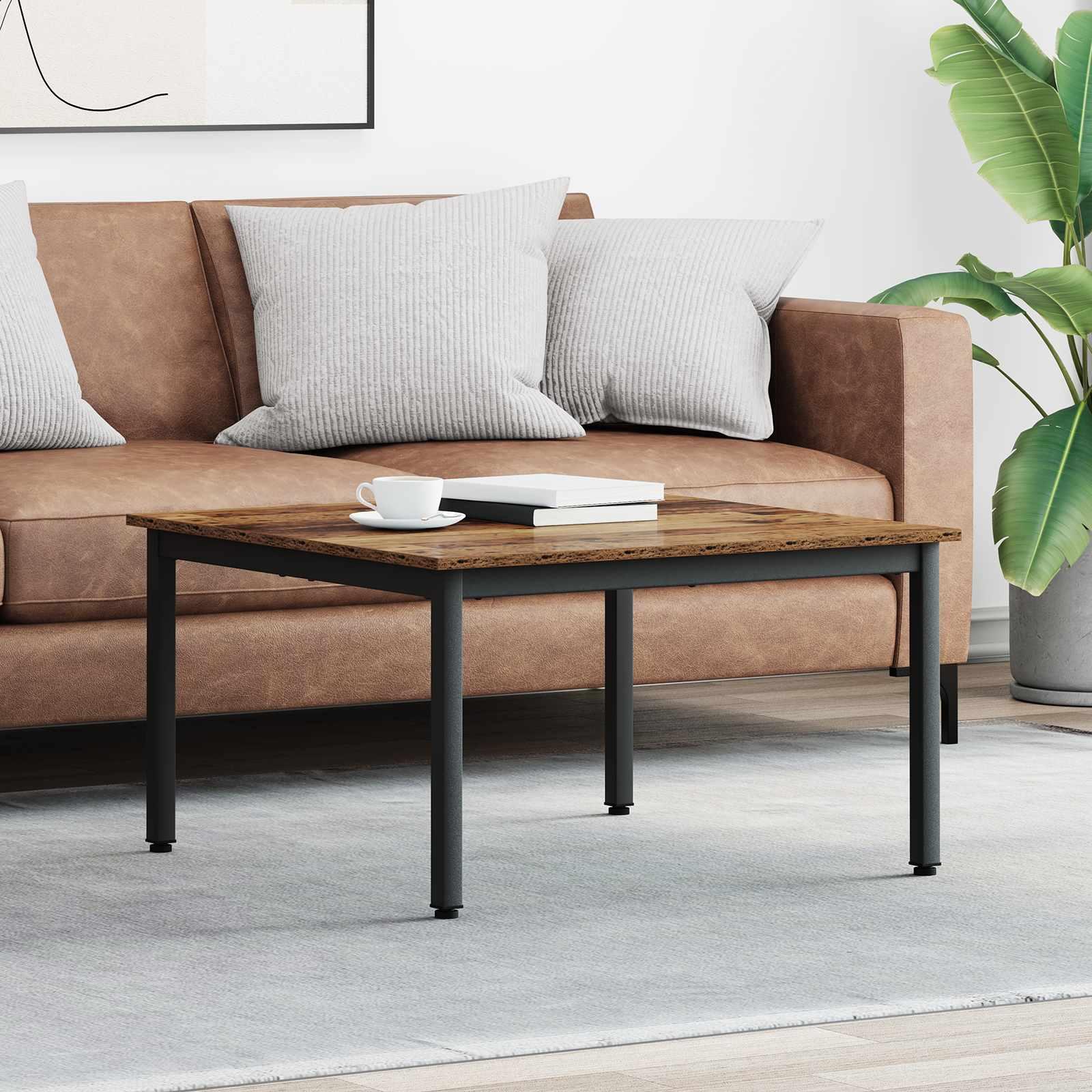 Sofabord Gammelt træ 80 x 80 x 45 cm Konstrueret træ