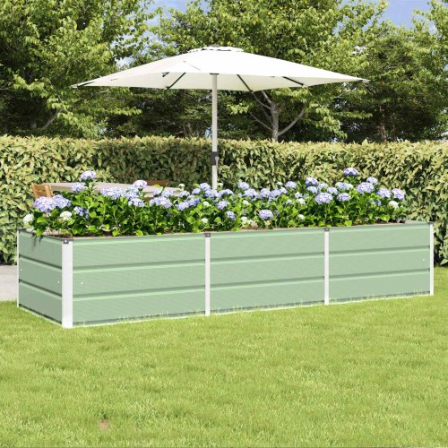 Plantekasse Grøn 240 x 80 x 45 cm Stål