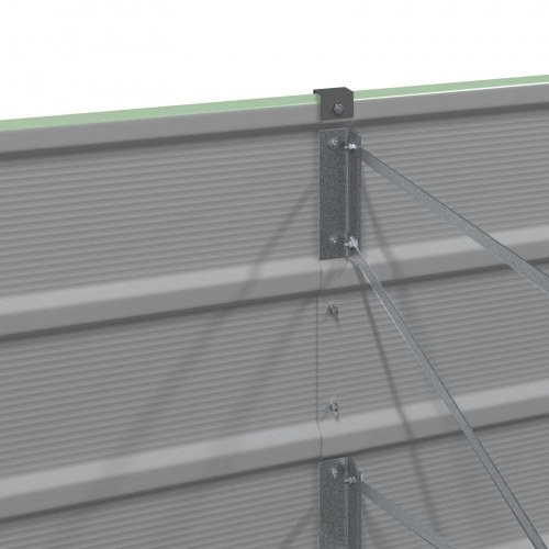 Plantekasse Grøn 240 x 80 x 45 cm Stål