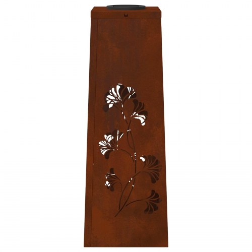 Solar LED sti lys 2 stk Cortenstål Cortenstål