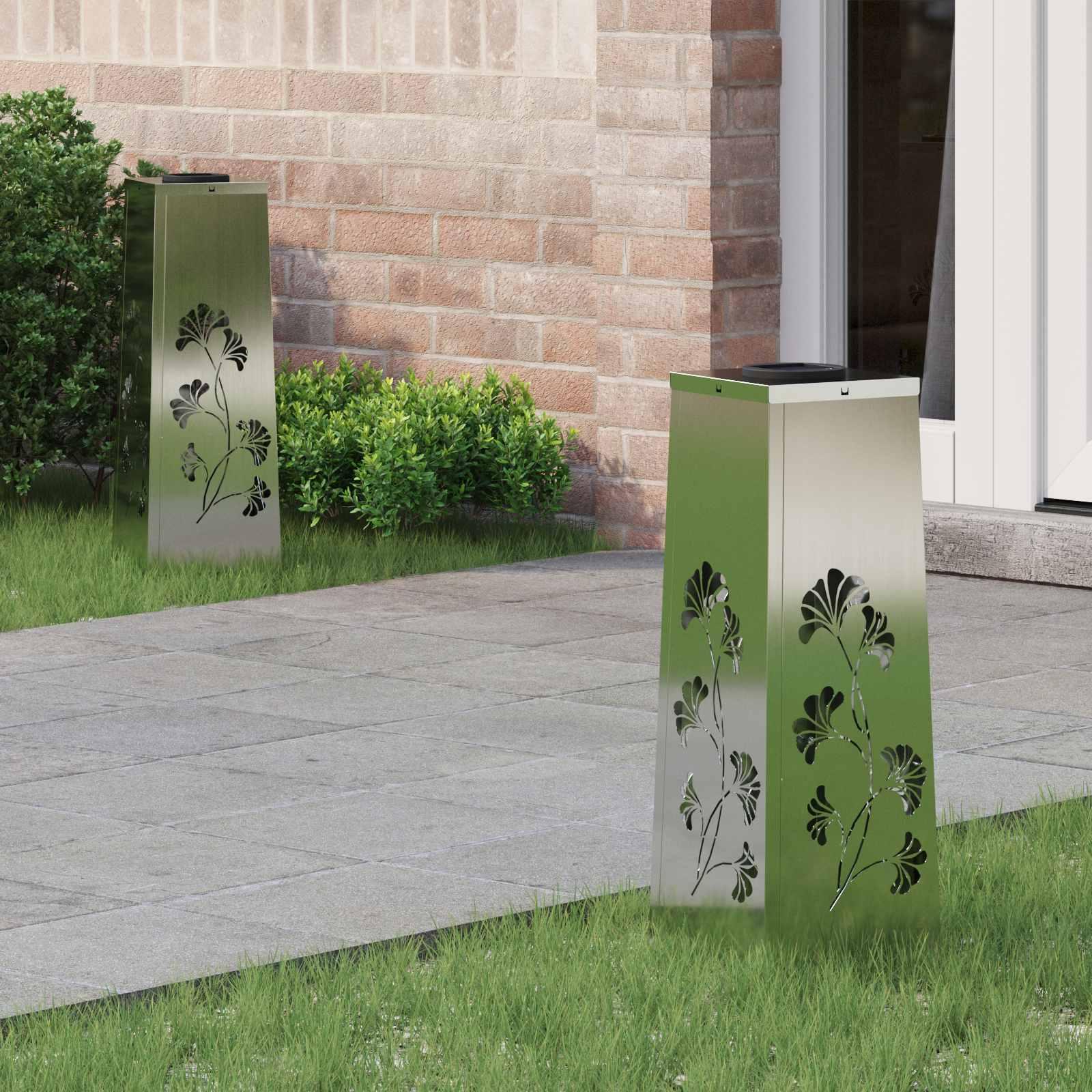 Solar LED sti lys 2 stk Galvaniseret Galvaniseret