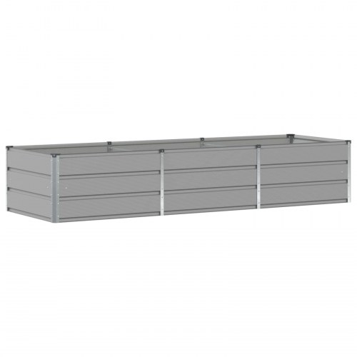 Plantekasse Lysegrå 240 x 80 x 45 cm Stål