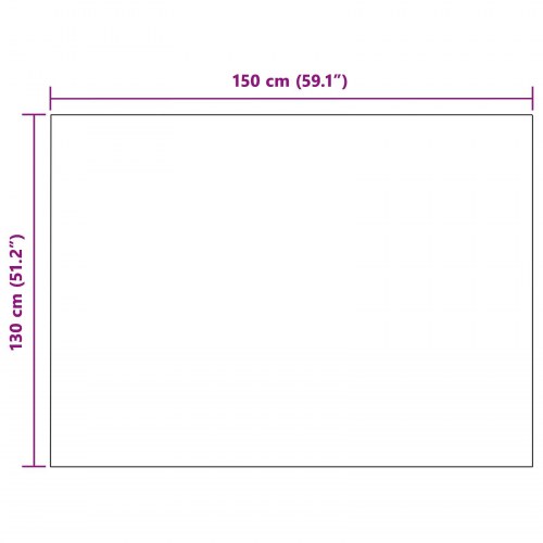 Throw tæppe Bordeaux Rød 150 x 130 cm Fleece