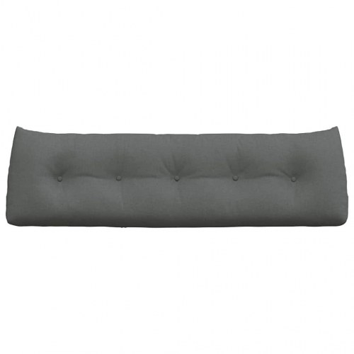 Rygpude Mørkegrå 160 x 24 x 50 cm Stof