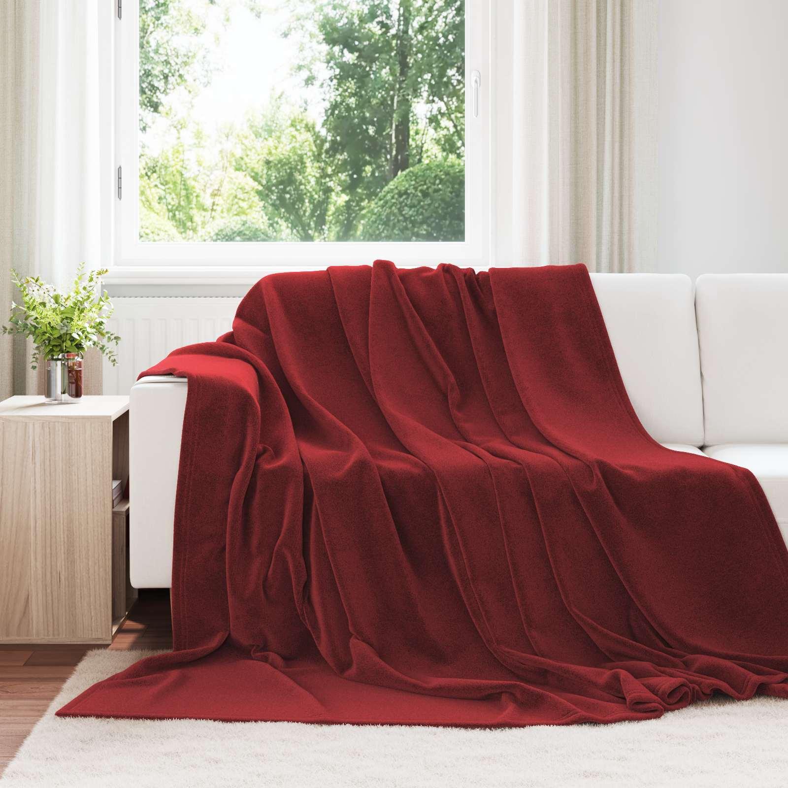 Kastetæpper 6 stk Bordeaux Rød 220 x 240 cm Fleece