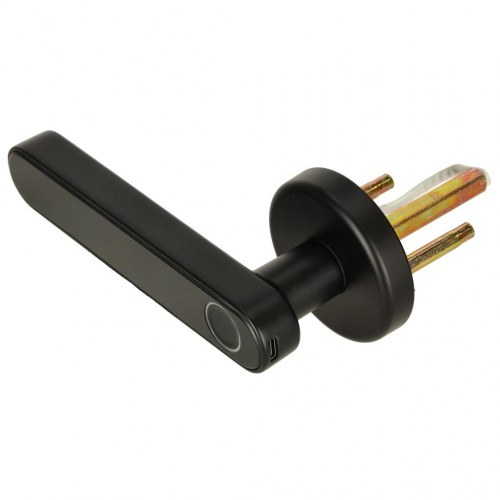 Smart dørhåndtag med fingeraftryk, kode og Bluetooth – indendørs