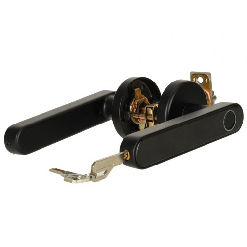 Smart dørhåndtag med fingeraftryk, kode og Bluetooth – indendørs