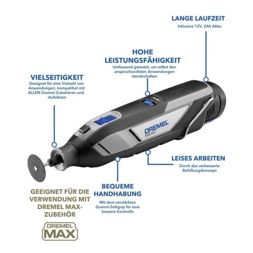 Dremel 8240 multiværktøj - batteridrevet vinkelsliber/multisliper