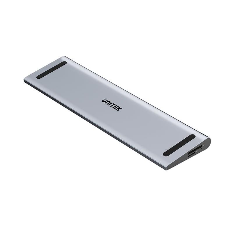 UNITEK D1106AGY01 4K KVM-dockingstation med stander - USB-C, HDMI/DP