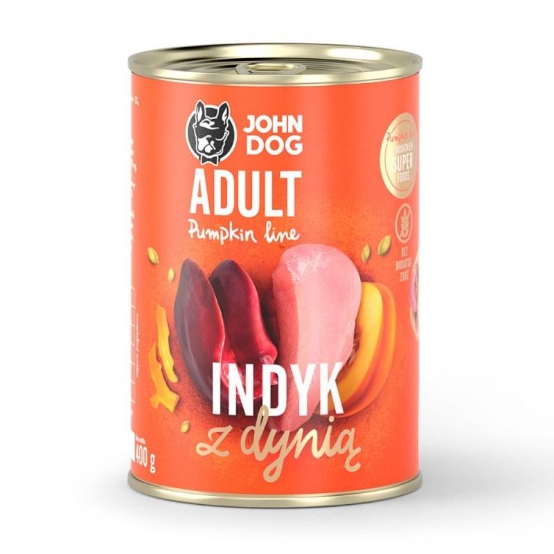 JOHN DOG Adult grÃ¦skar â vÃ¥dfoder med kalkun, 400 g