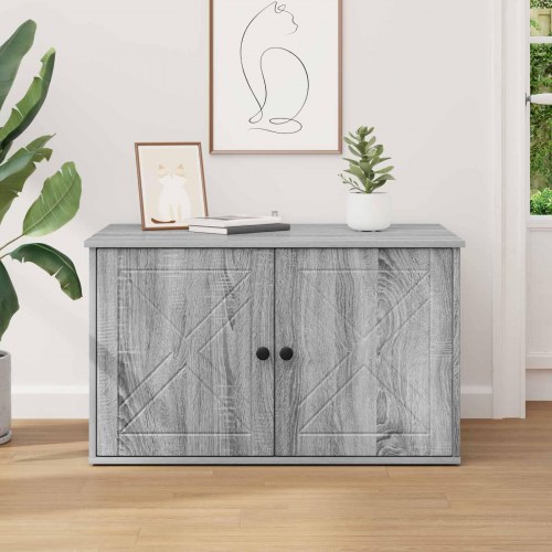 Kat Hus Grå Sonoma 85 x 55 x 50 cm Konstrueret træ