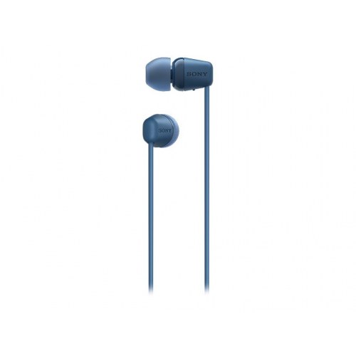 Sony WI-C100 trådløse in-ear høretelefoner med mikrofon – blå