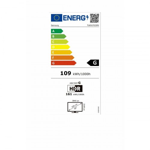Samsung TU65U7025 65" 4K Ultra HD LED Smart TV (2024)