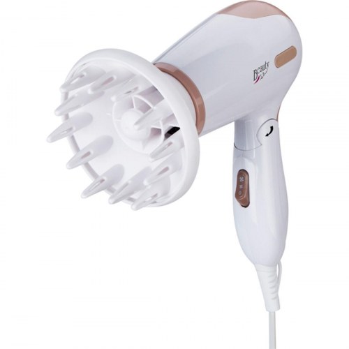 JATA SC47B hårtørrer 1200 W - foldbar rejsehårtørrer med diffuser og koncentrator