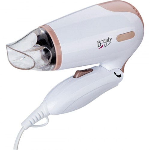 JATA SC47B hårtørrer 1200 W - foldbar rejsehårtørrer med diffuser og koncentrator