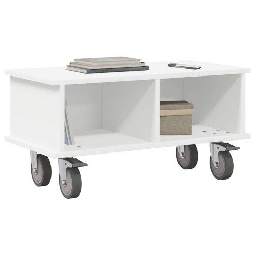 TV-bord Hvid 68,5 x 35 x 35 cm Konstrueret træ